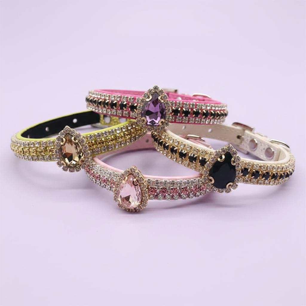 Halo Drop Sparkle Pet Collar: Elegant Shine for Dogs & Cats Who Love the Spotlight