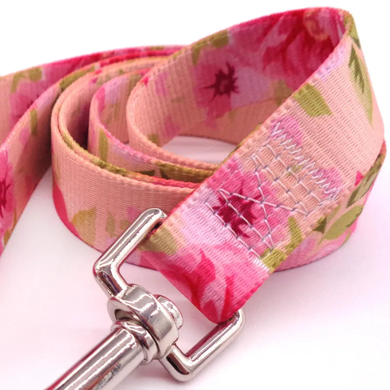 Bohemian Floral Reflective Dog Leash with Looped Handle