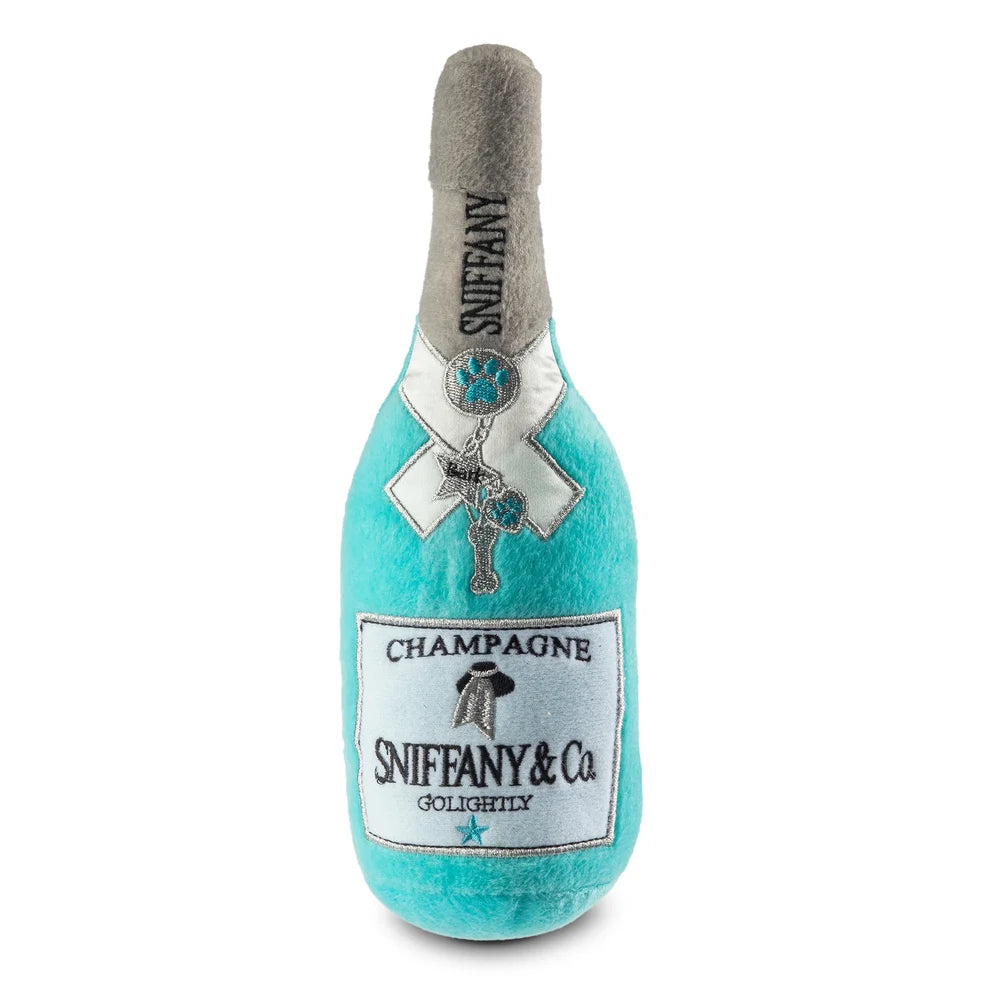 Sniffany & Co. Champagne Plush Squeaky Dog Toy
