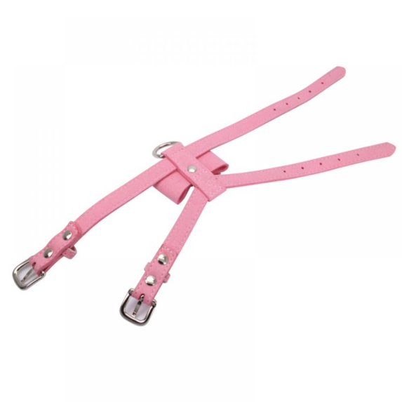 Pink Rhinestone Bow Pet Harness | Sparkly Escape-Proof Harness for Small Dogs & Cats