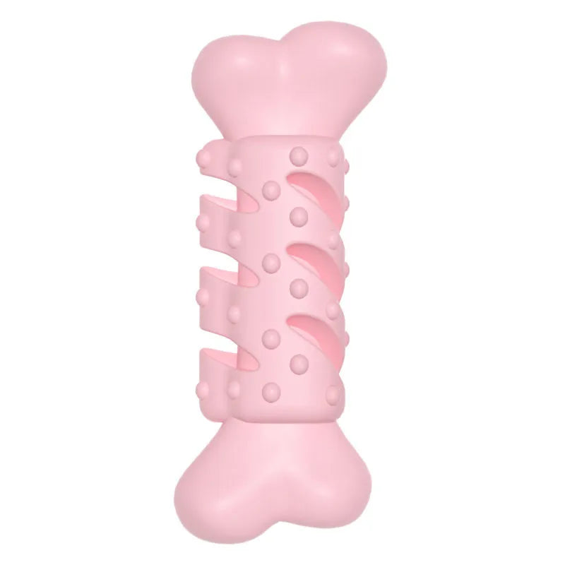 Pink Bone-Shaped Dog Chew Toy