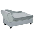 Modern Pet Couch with Hidden Storage – Light Gray