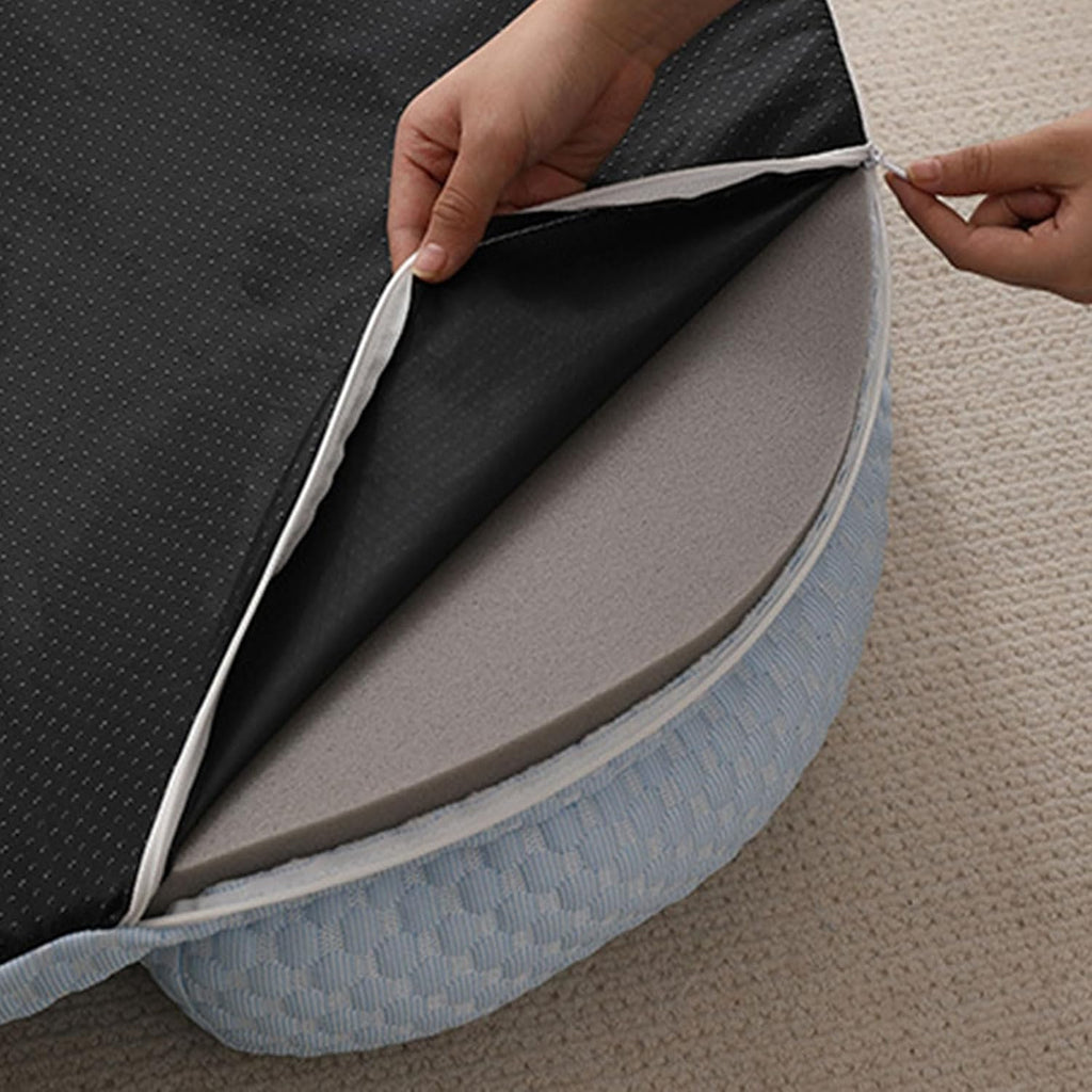 Green Cooling Pet Mat with Headrest for Dogs & Cats