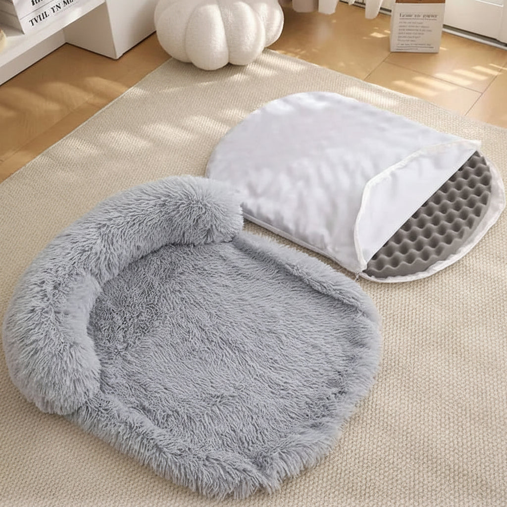 Cuddle Arc Pet Bed - Brown