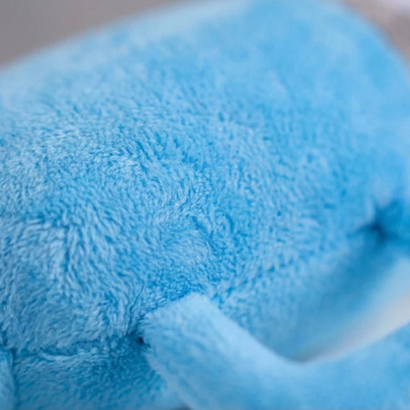 Blue Tumbler Cup Plush Squeaky Dog Toy