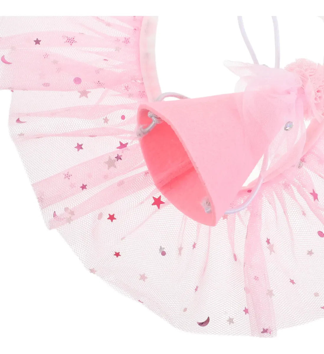 Blue Star Tulle Birthday Hat & Collar Set for Pets