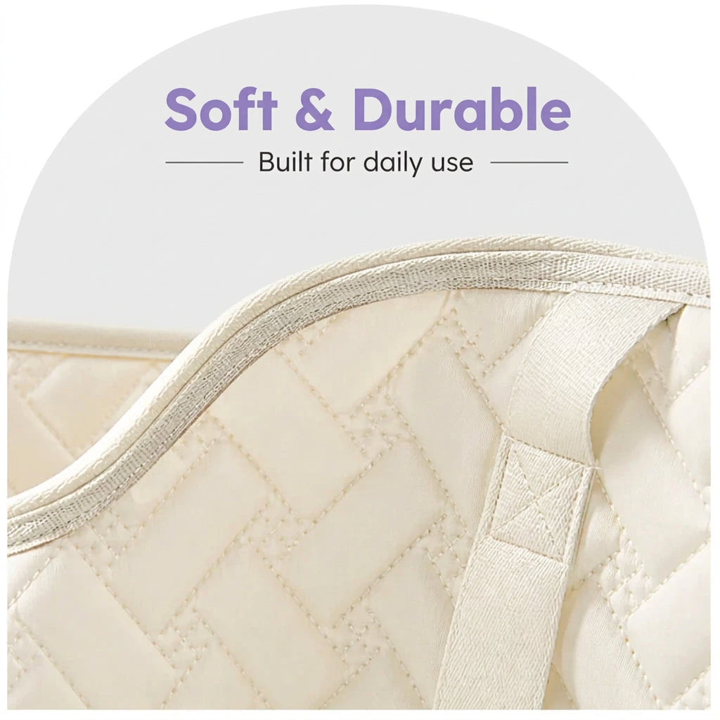 Elodie Quilted Pet Carrier Tote – Gray