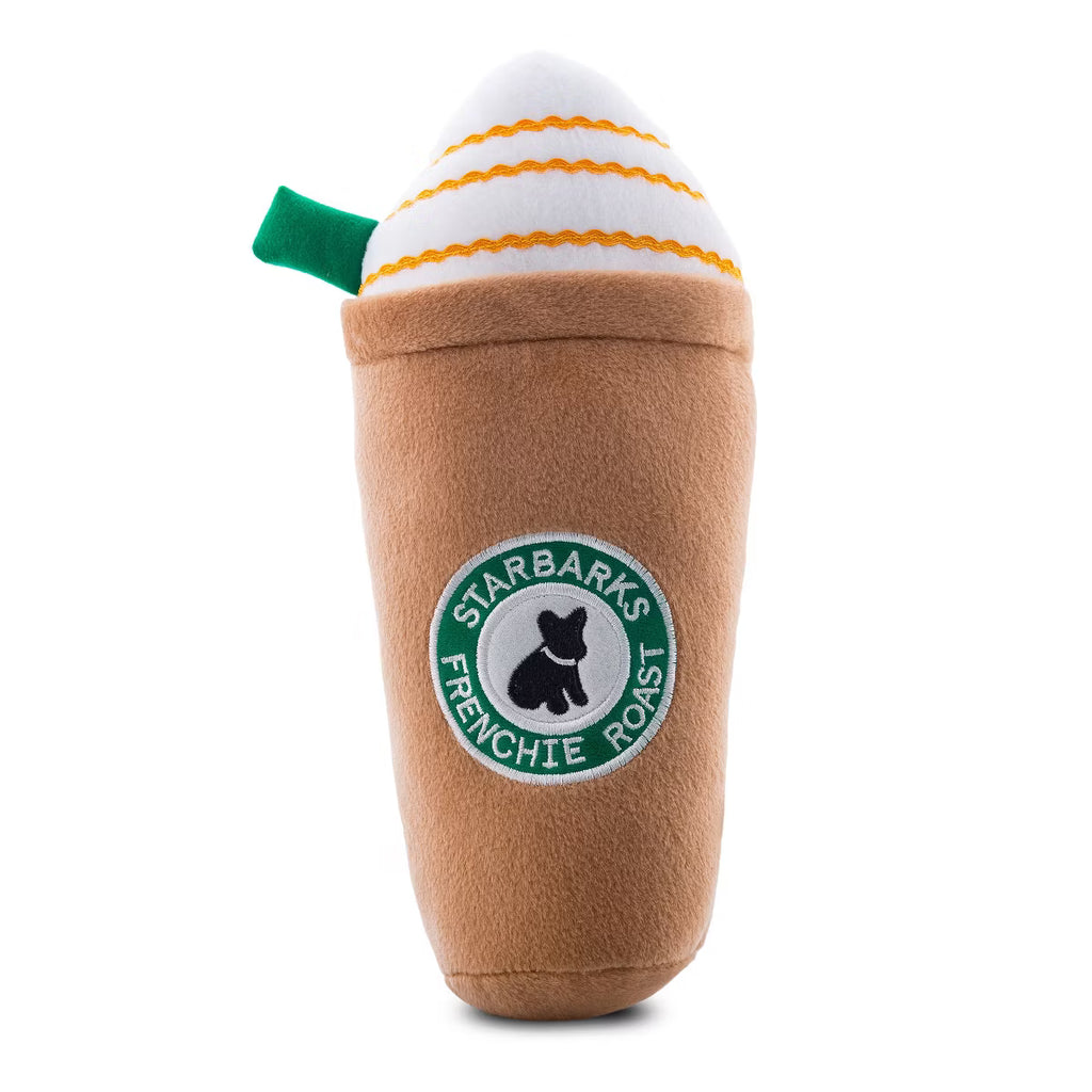 Starbarks Brown Coffee Cup Plush Squeaky Dog Toy