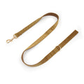 Yellow Velvet Dog Leash with Gold Hardware