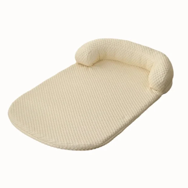 Yellow Cooling Pet Mat with Headrest for Dogs & Cats