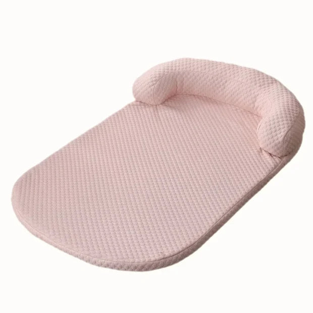 Pink Cooling Pet Mat with Headrest for Dogs & Cats