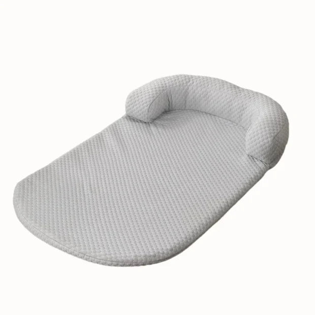 Gray Cooling Pet Mat with Headrest for Dogs & Cats