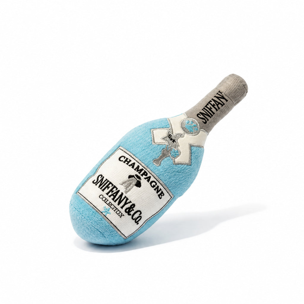 Sniffany & Co. Champagne Plush Squeaky Dog Toy