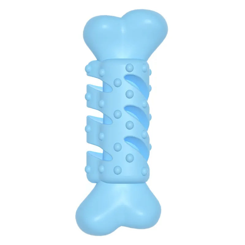 Blue Bone-Shaped Dog Chew Toy