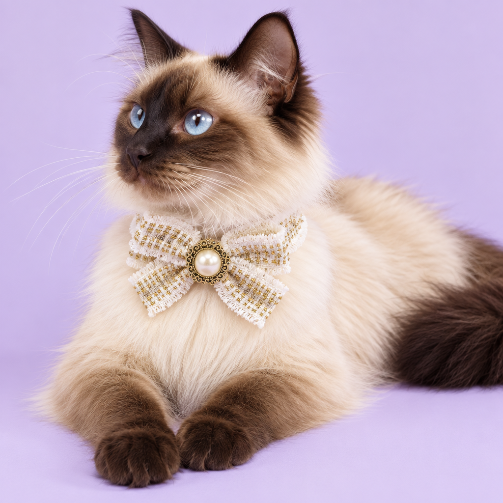 Balinese cat lounging