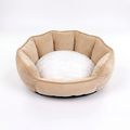 Beige pet bed matching the beige reference shade
