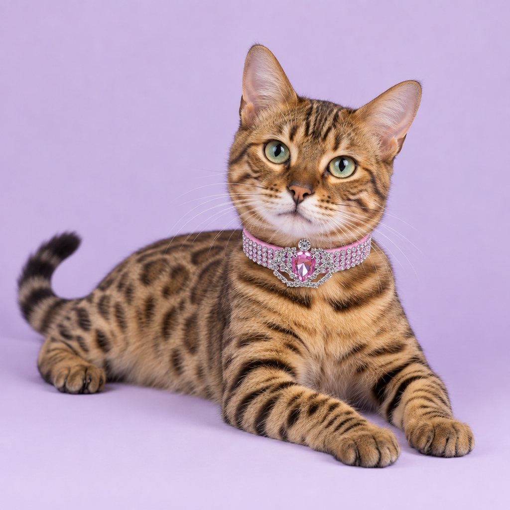 Brown Bengal reclining