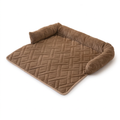 Brown pet mat on white, square and without text