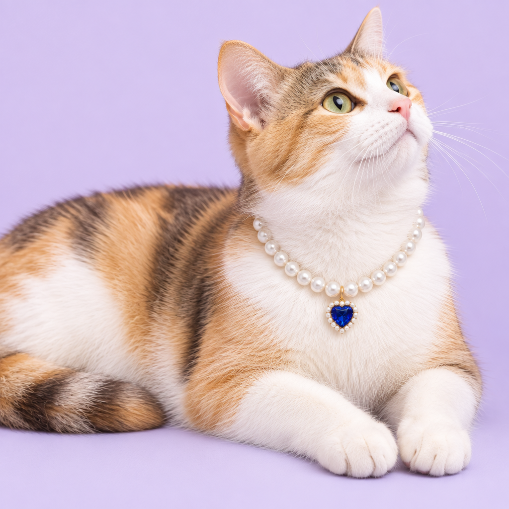 Calico cat reclining