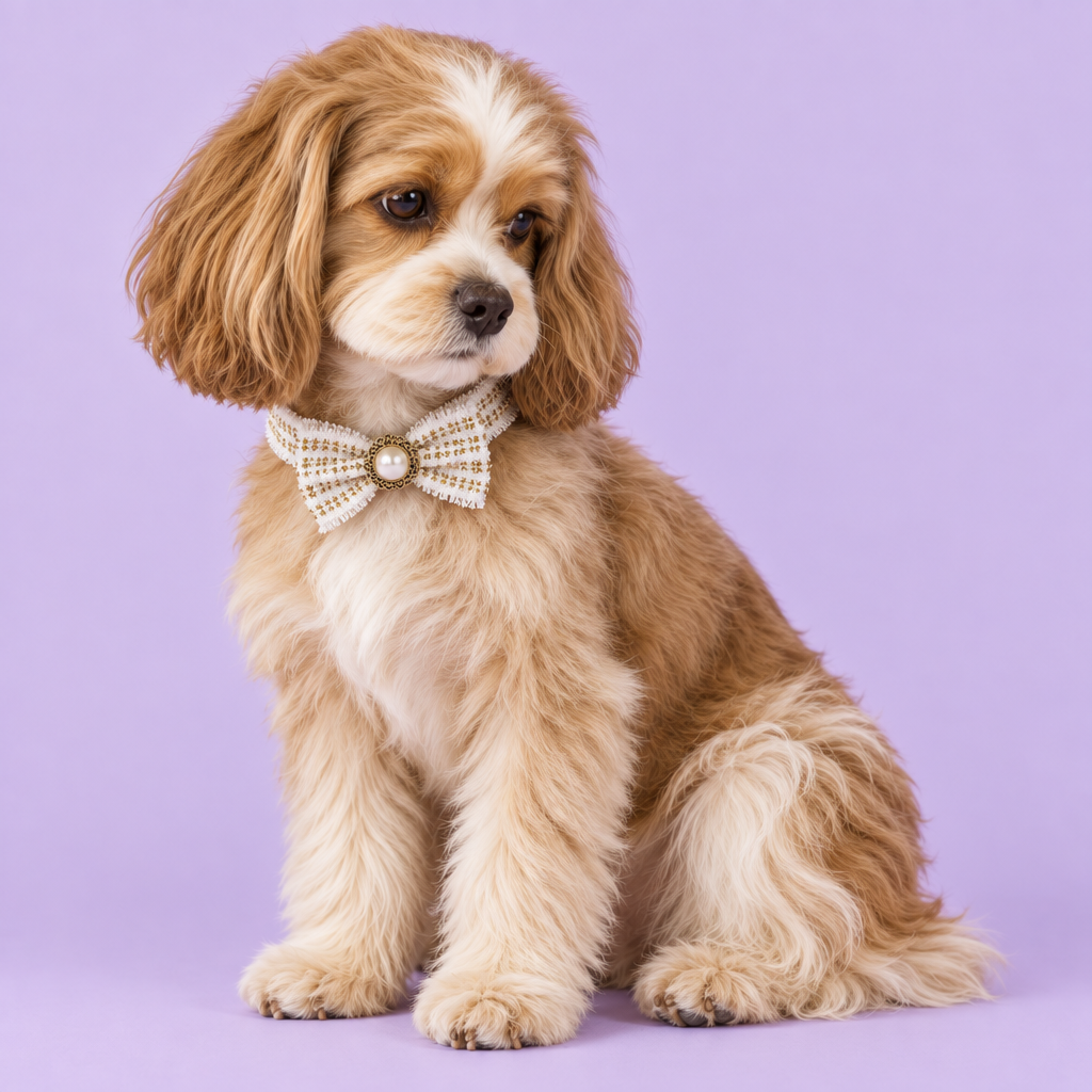 Caramel Cocker Spaniel sitting
