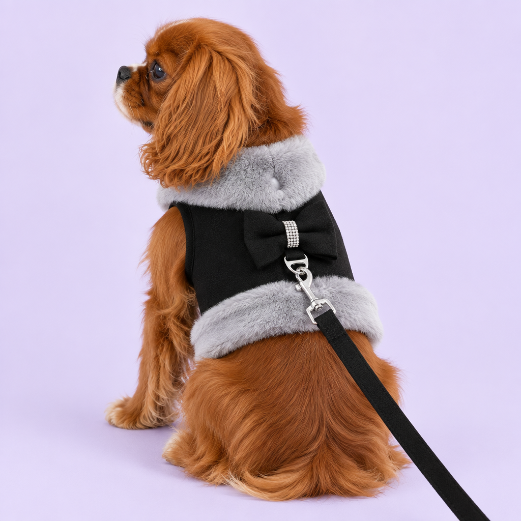 Cavalier in black harness