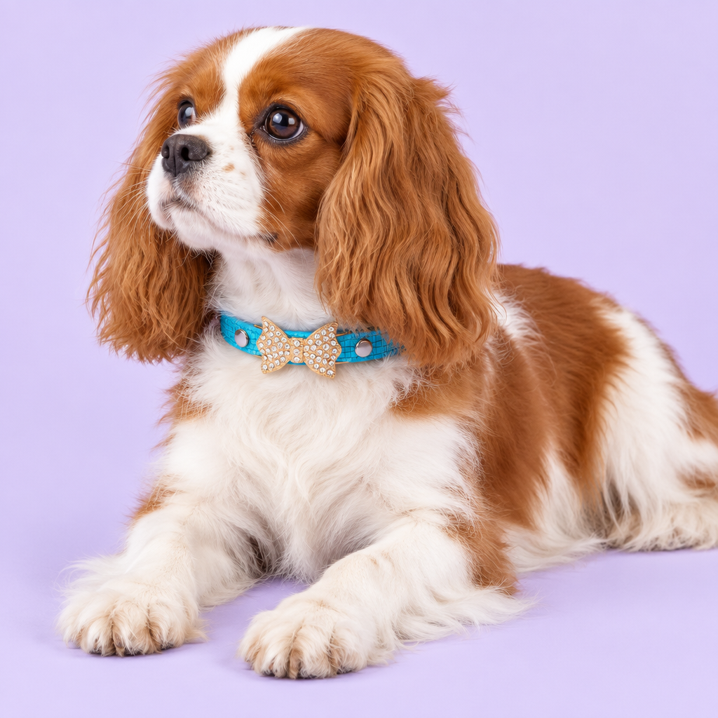 Cavalier spaniel resting