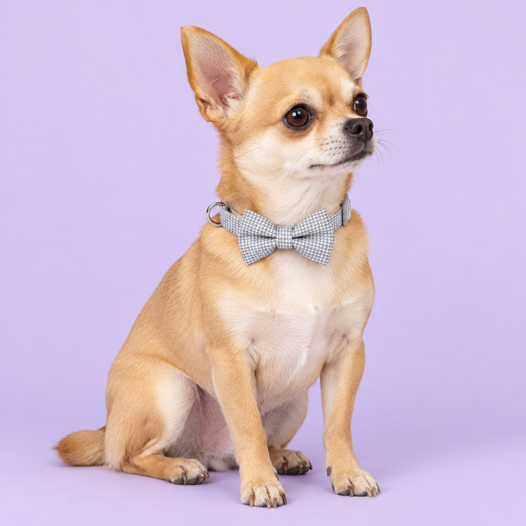 Chihuahua seated at an angle