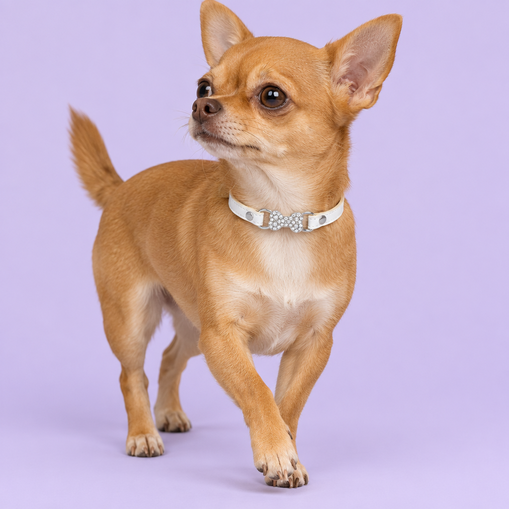 Chihuahua with white collar