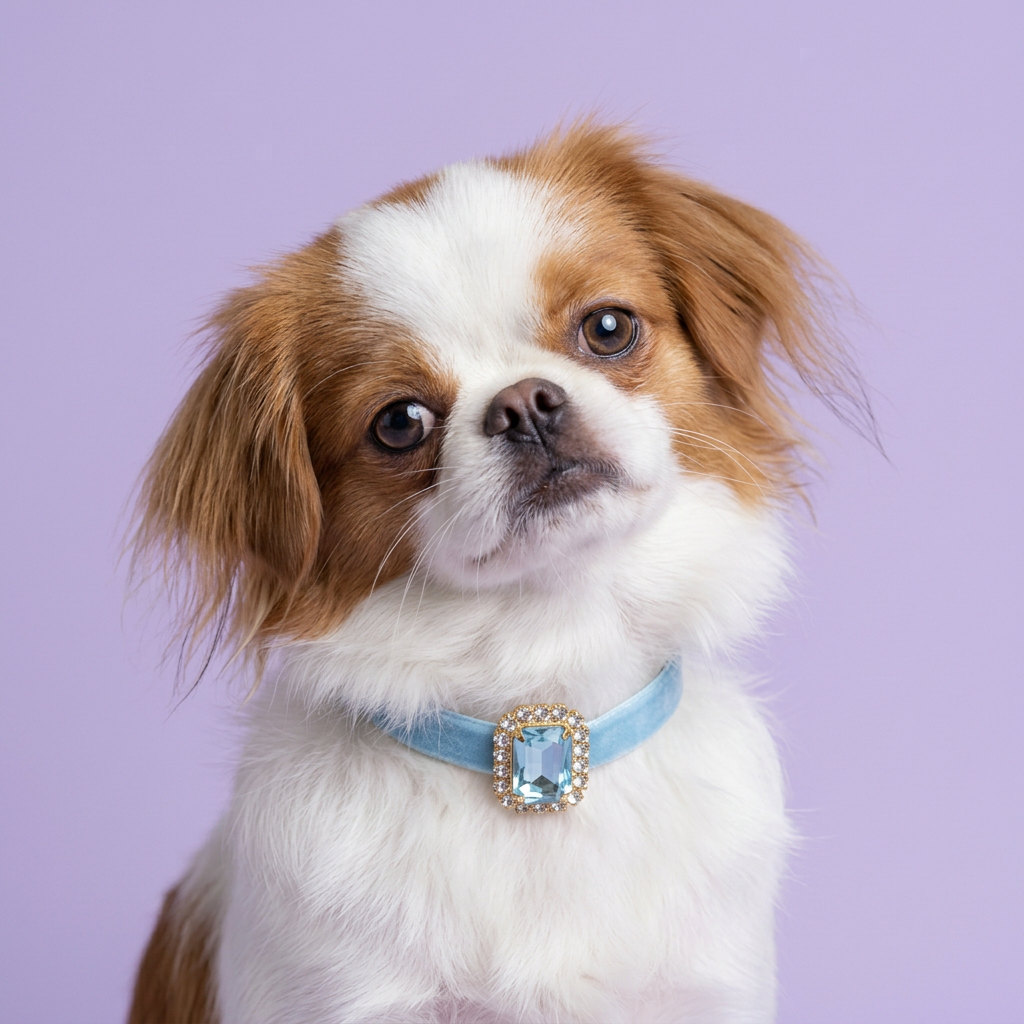 Close Japanese Chin portrait with a gentle head tilt