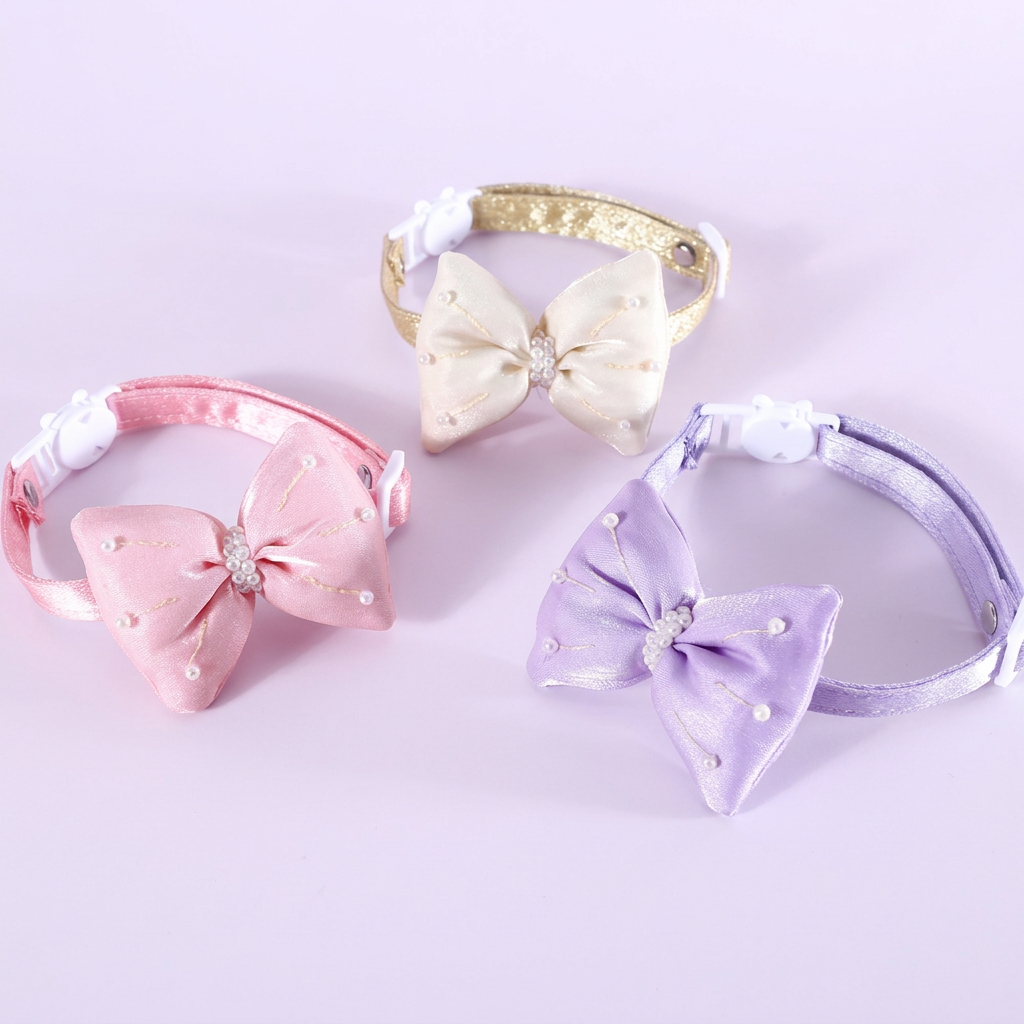 Collars with a very light lavender background