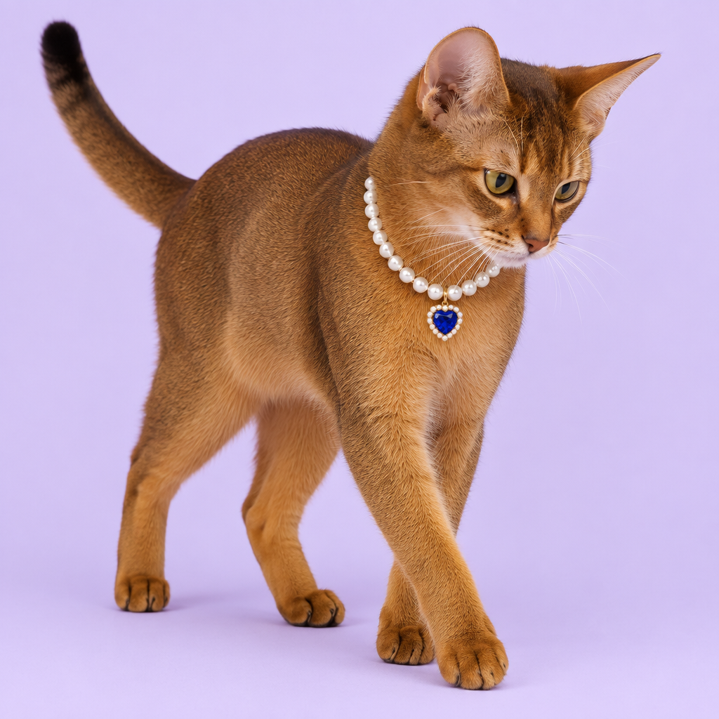 Copper Abyssinian stepping