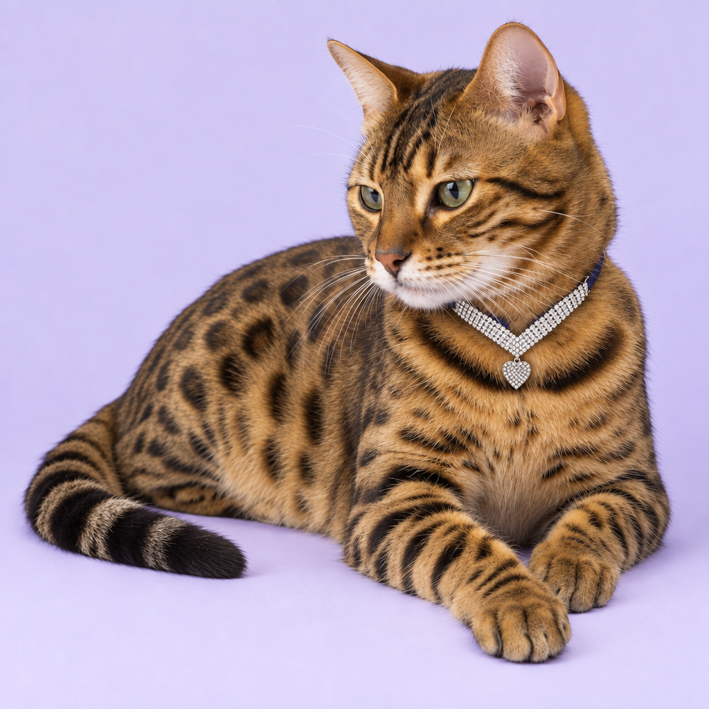 Corrected spotted Bengal with the exact collar reference