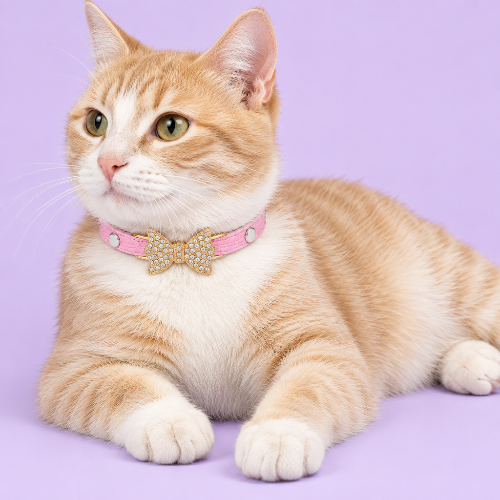 Cream-and-ginger cat reclining