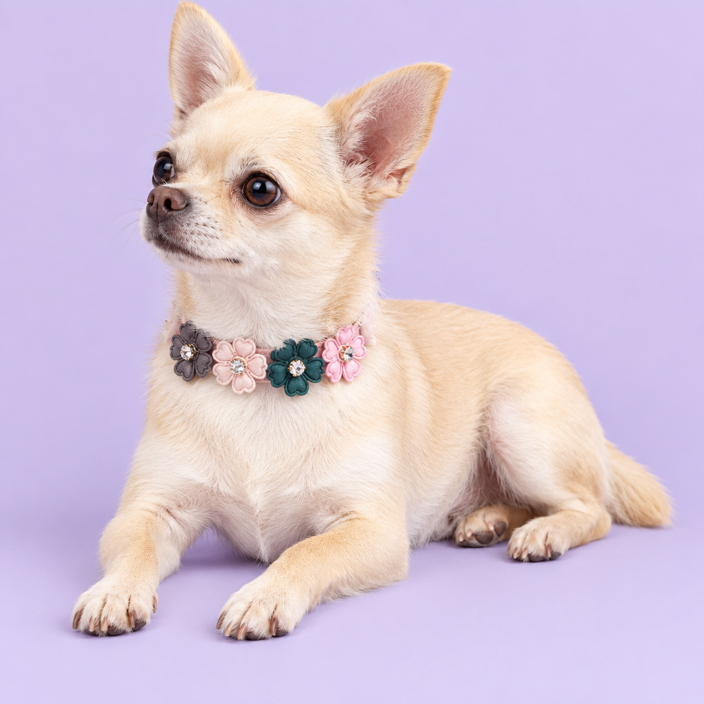 Cream Chihuahua lounging