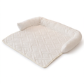 Cream pet mat on white, square and without text