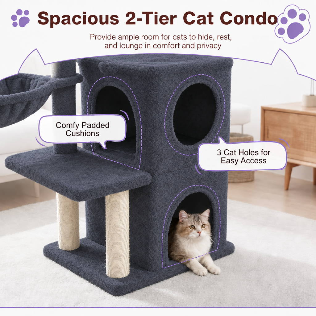 Dark gray condo graphic