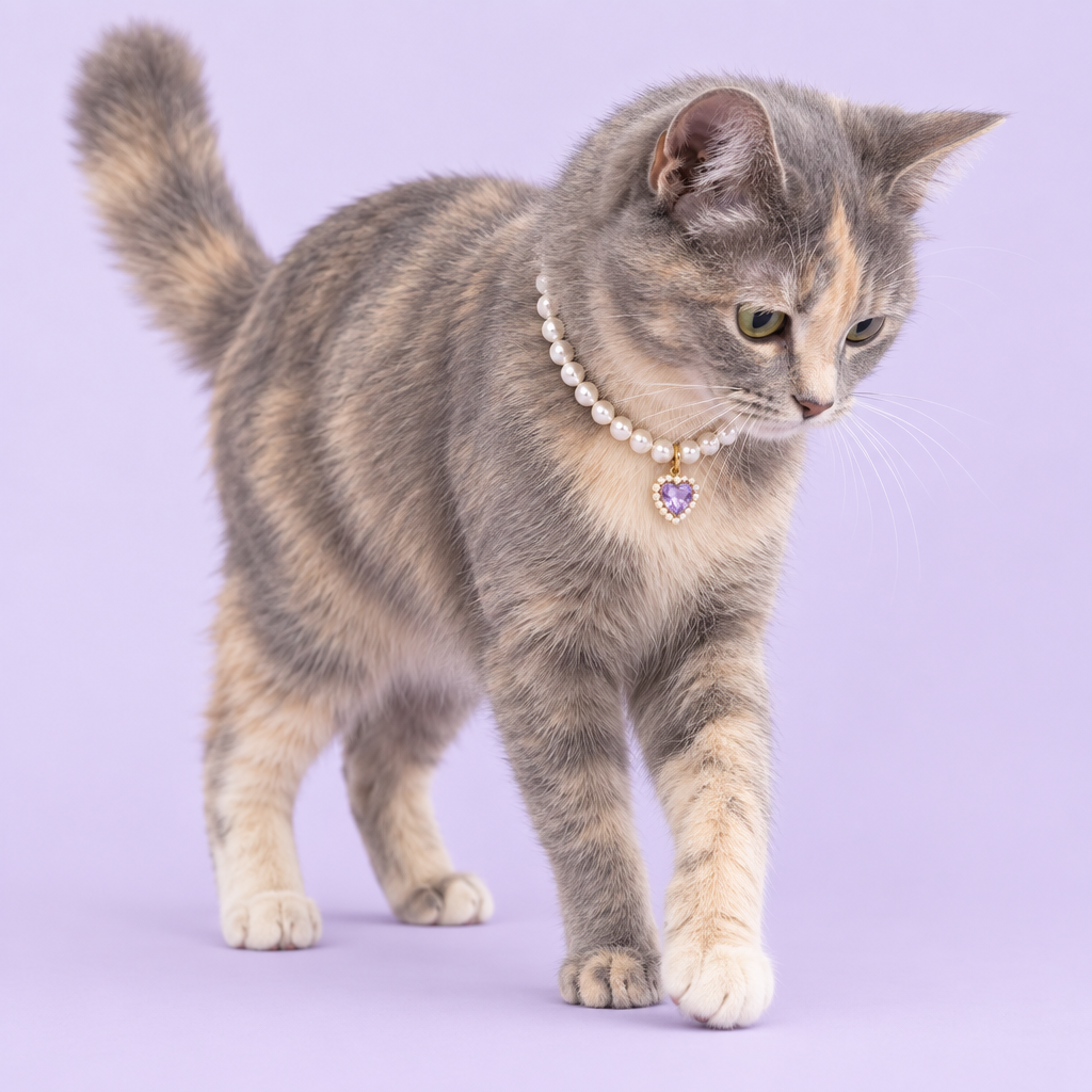 Dilute tortoiseshell walking