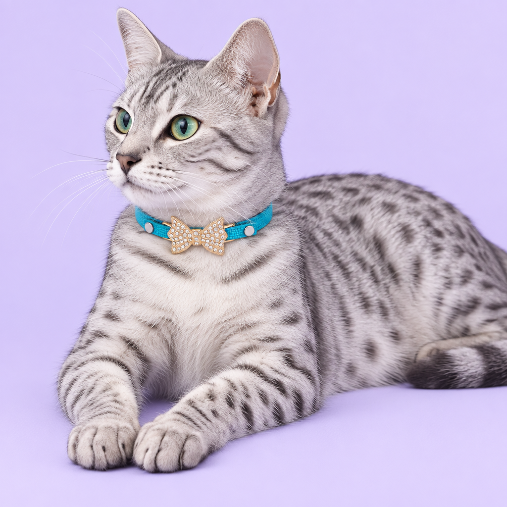 Egyptian Mau lounging