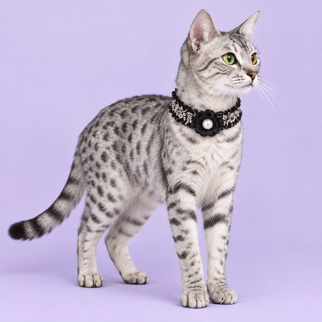 Egyptian Mau with slimmer-looking collar