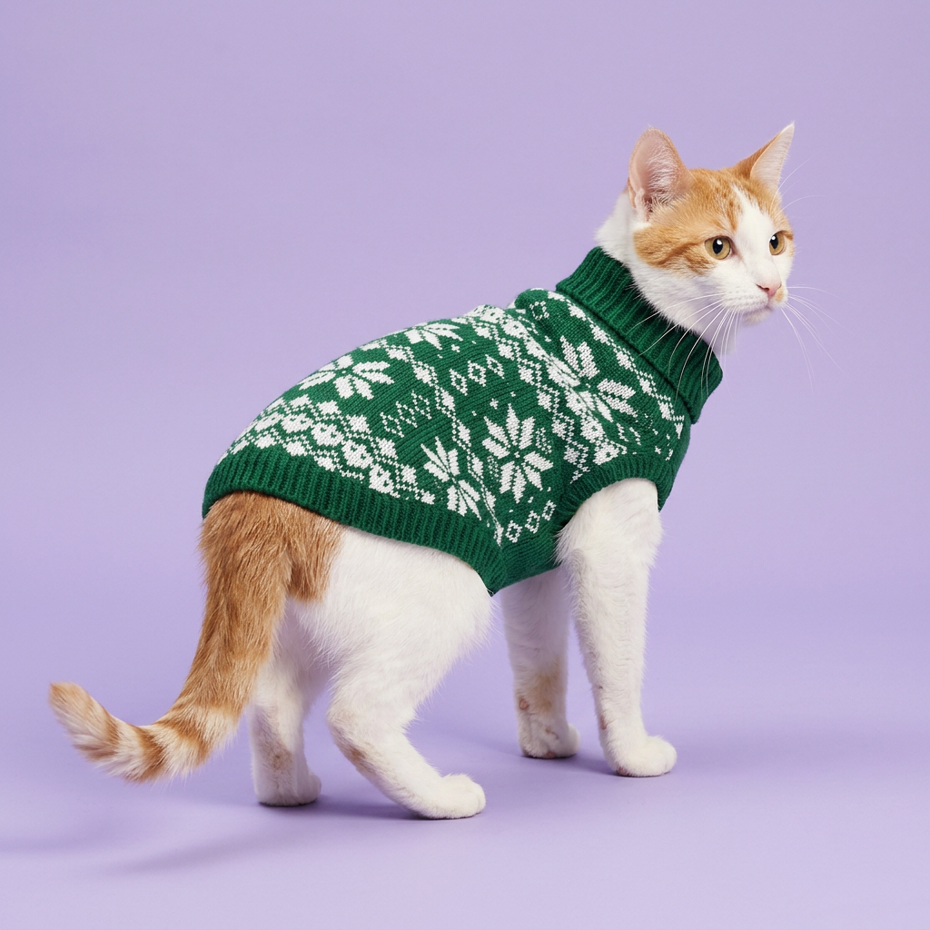 Ginger-and-white cat Signature Edit