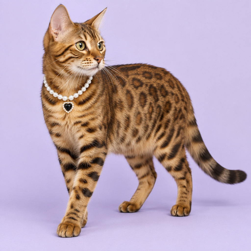 Golden-brown Bengal standing