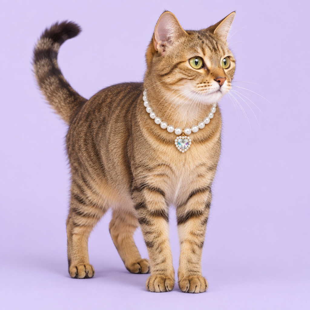 Golden-brown tabby standing
