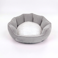 Gray pet bed matching the gray reference shade