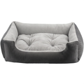 Gray pet bed on a white background, square
