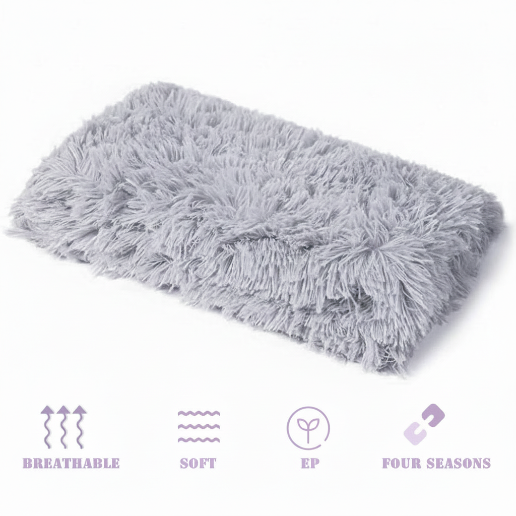 Gray Shag Mat Lavender Icons