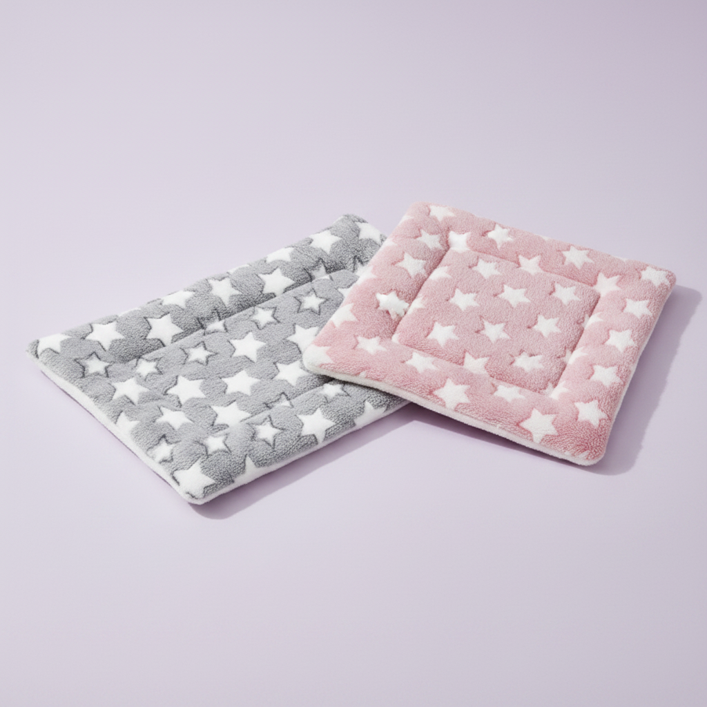 Grey and Pink Star Mats Cute Arrangement
