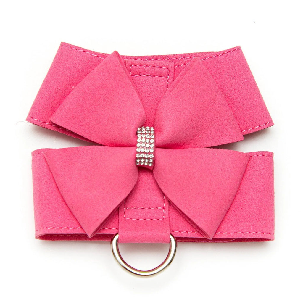Pink Rhinestone Bow Dog Harness & Leash Set