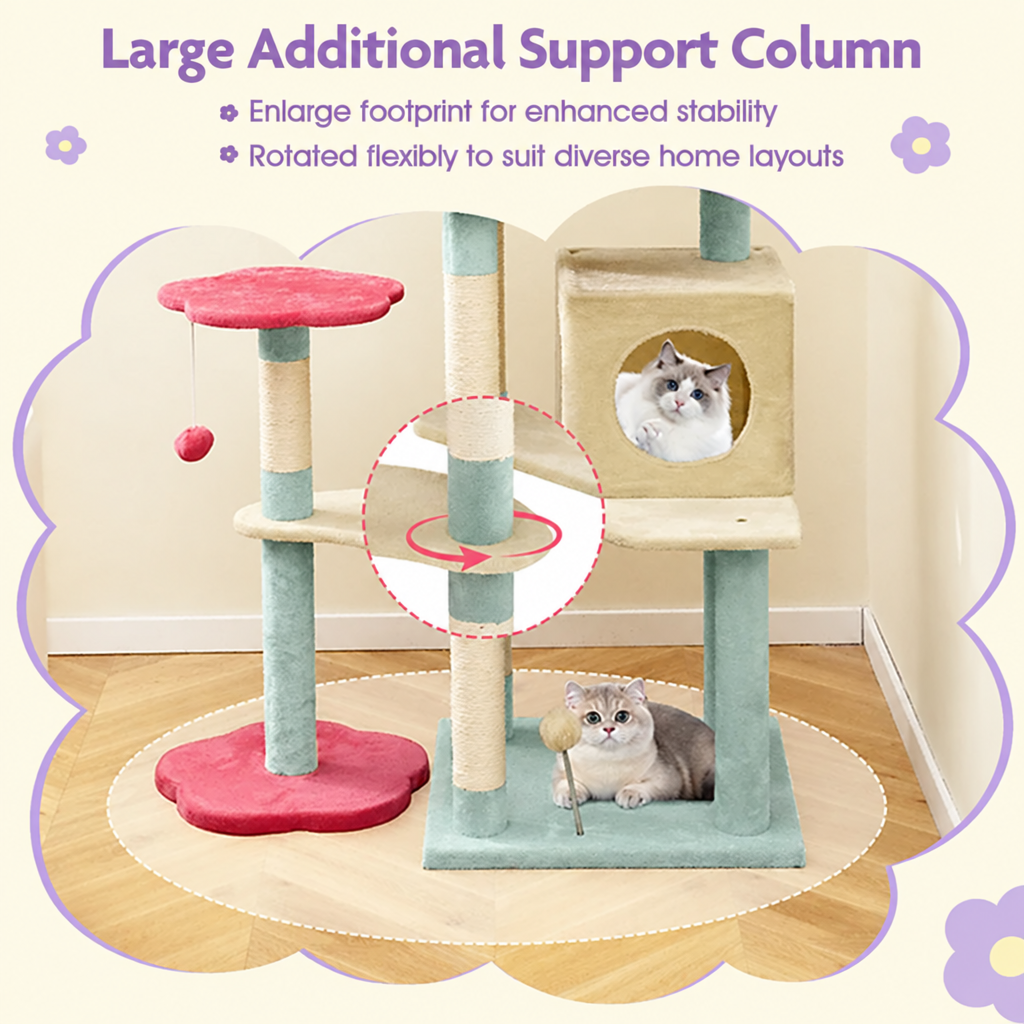 Lavender accents, cartoon cat removed