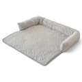 Light gray pet mat on white, square and without text