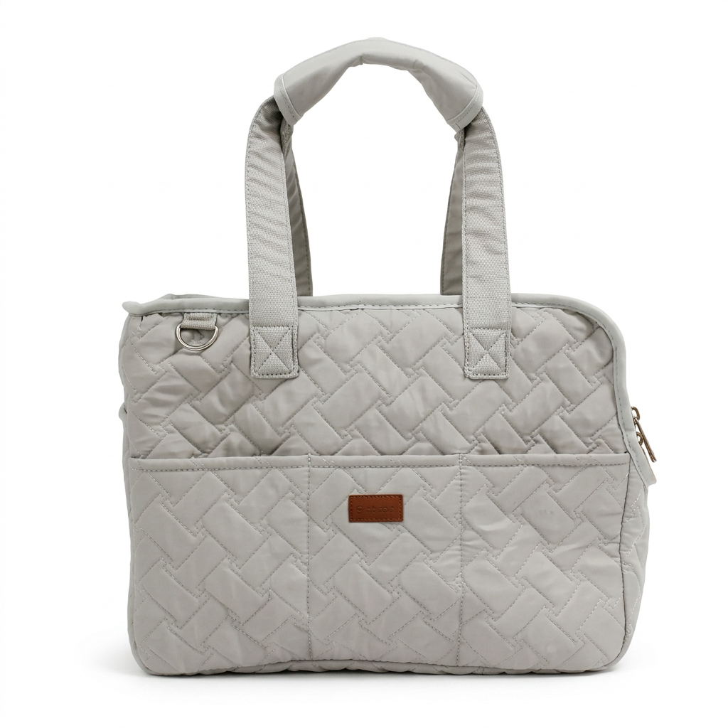 Light gray quilted carrier product image
